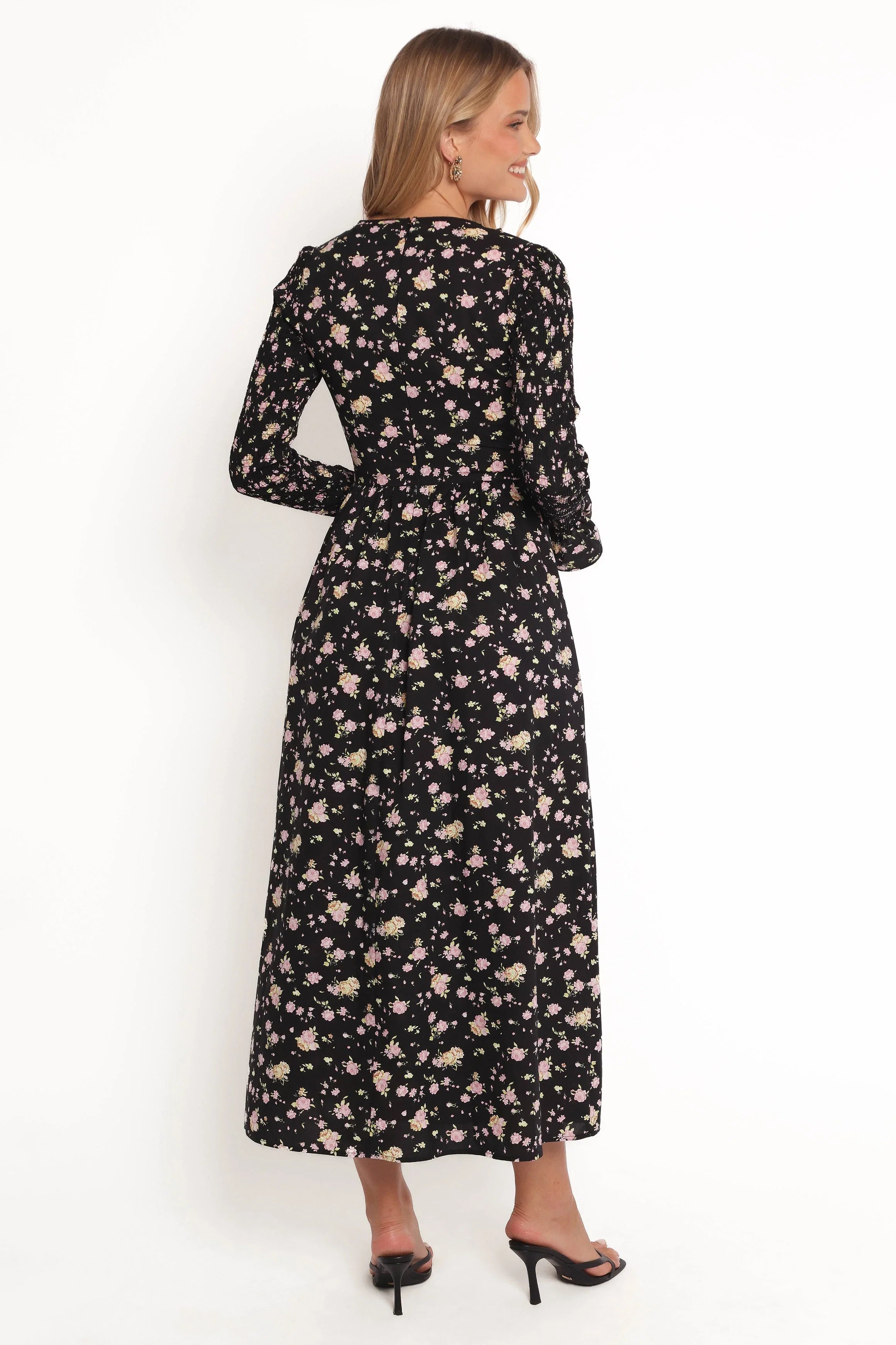 Mairead Maxi Dress Black Floral