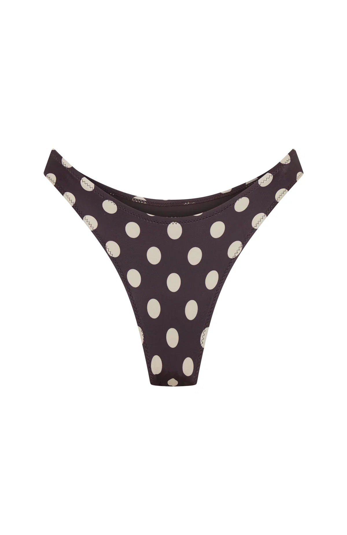 Washed Up Cheeky Bottoms Choc Cream Polka Dot