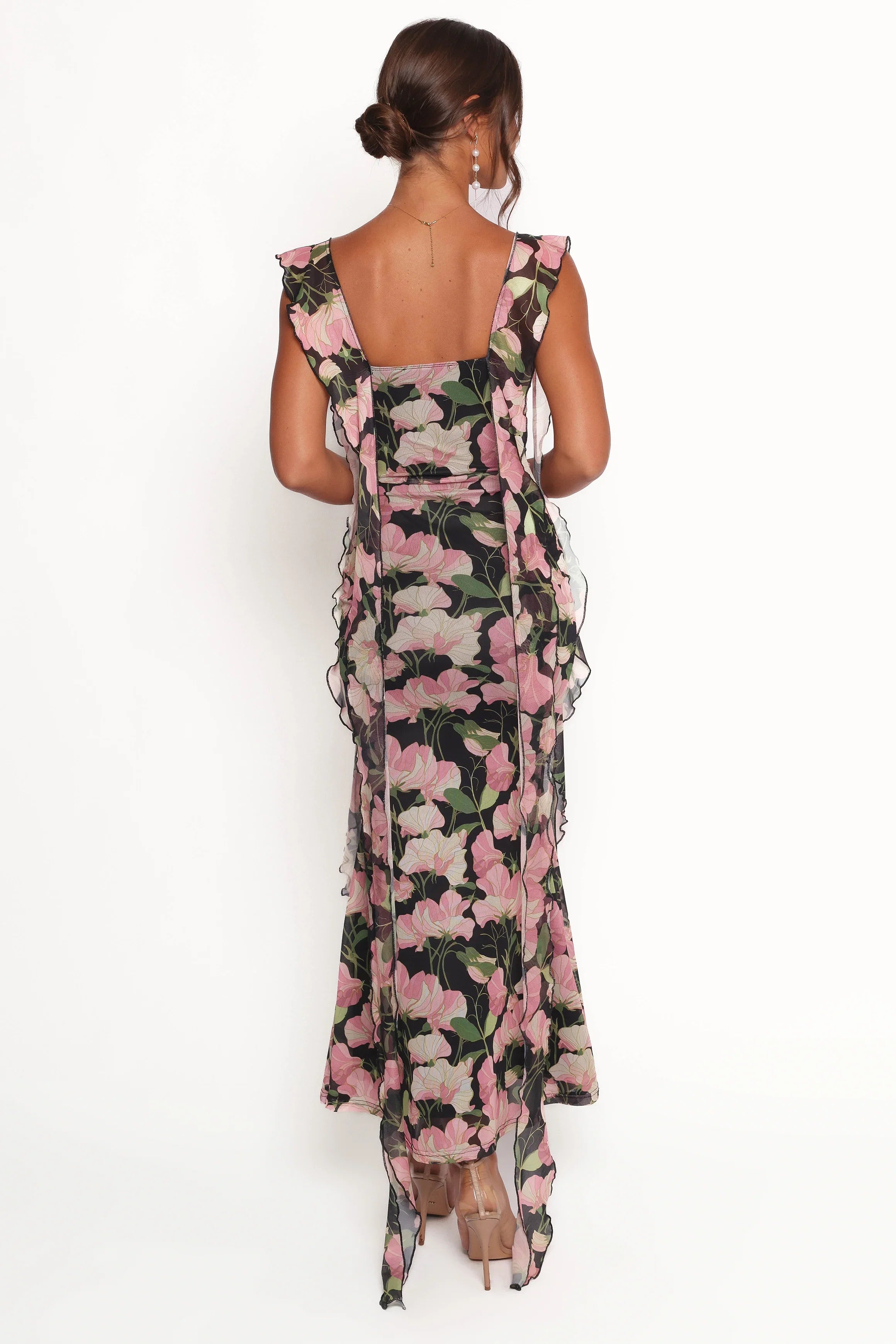 Chiara Maxi Dress Black Floral