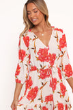 Kelda Dress Red Floral
