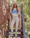Apres Ski Edge Cable Knit Joggers
