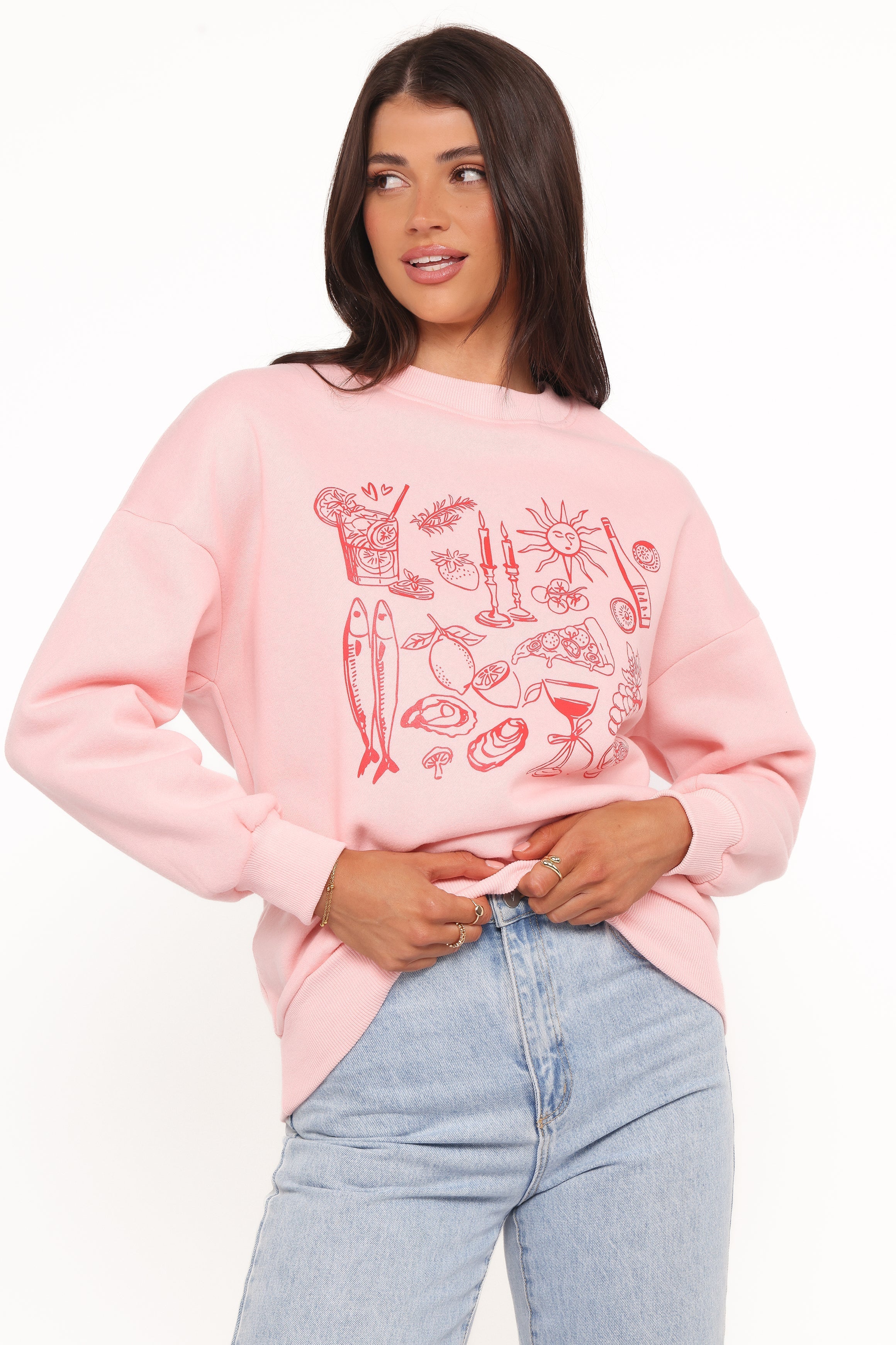 Hannah Sweatshirt Pink