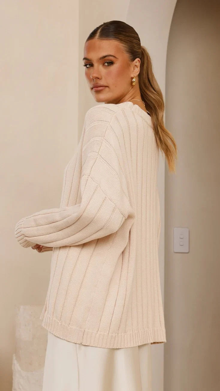 Naiva Oversized Knit Cream