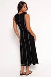 Kyrie Midi Dress Black White