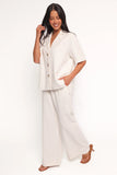 Odelia Denim Pant Off White