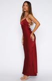 Its Not The Same Maxi Dress Burgundy