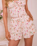 Blossom Harmony Floral Drawstring Shorts