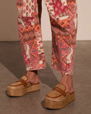 Zariah Straw Platform Loafers