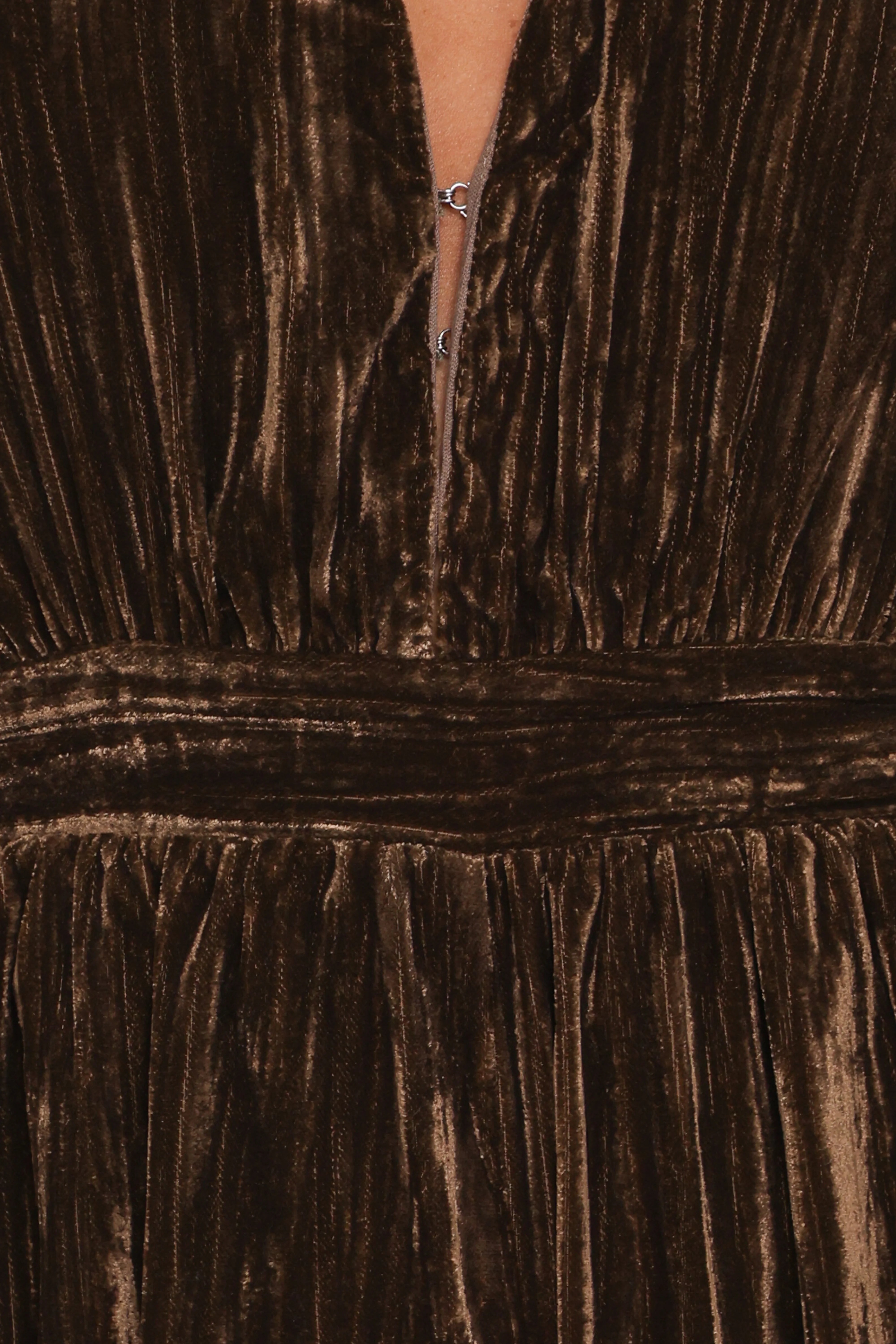 Melody Velvet Jumpsuit Mocha Olive
