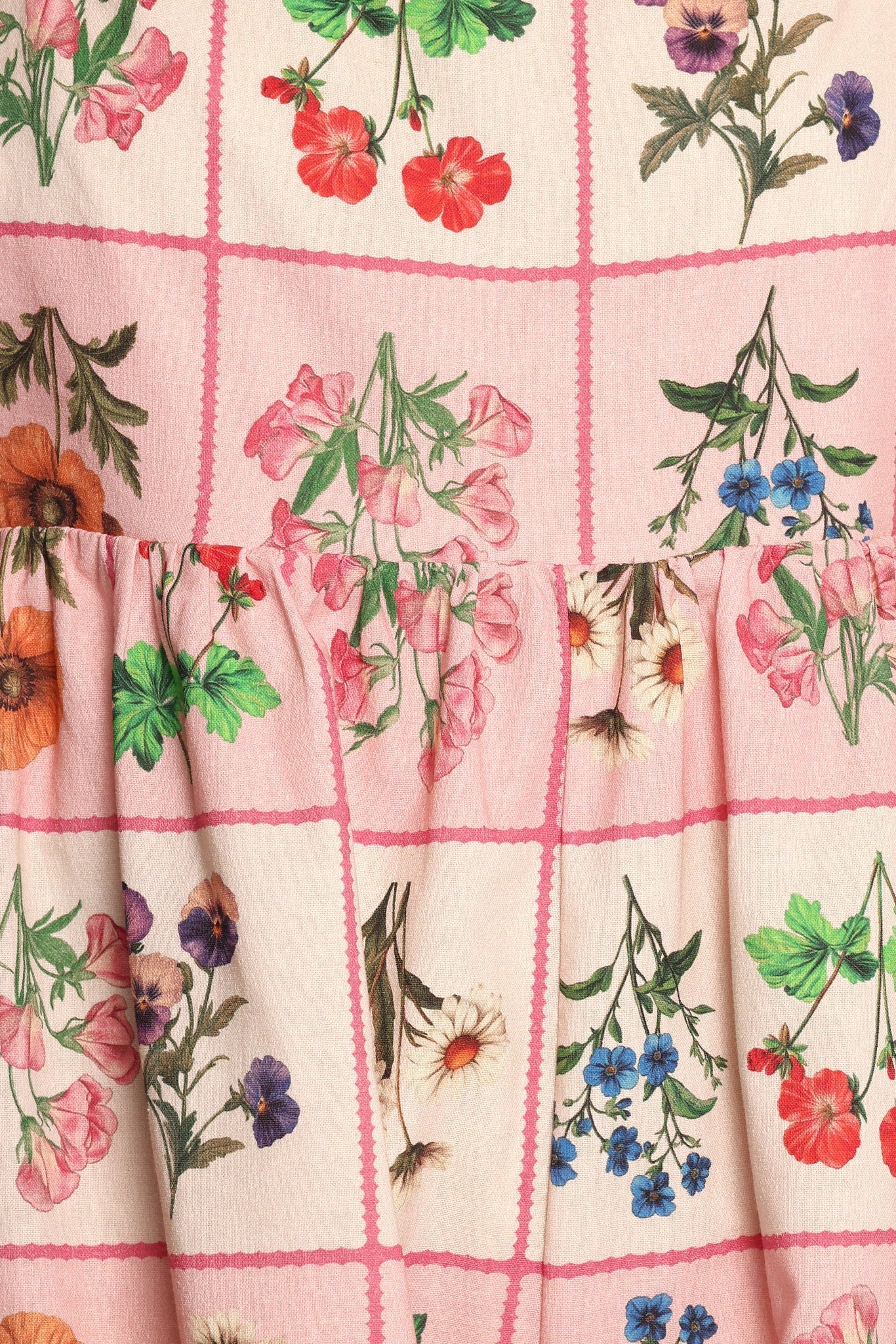 Floretta Puff Sleeve Romper Flora Tile
