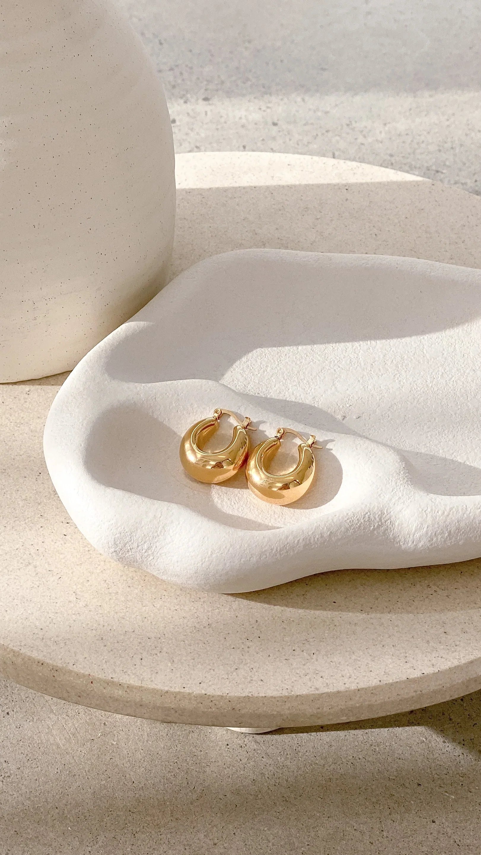 Forte Hoop Earrings Gold