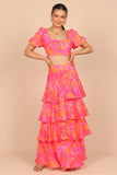 Addison Maxi Skirt Pink Tropics