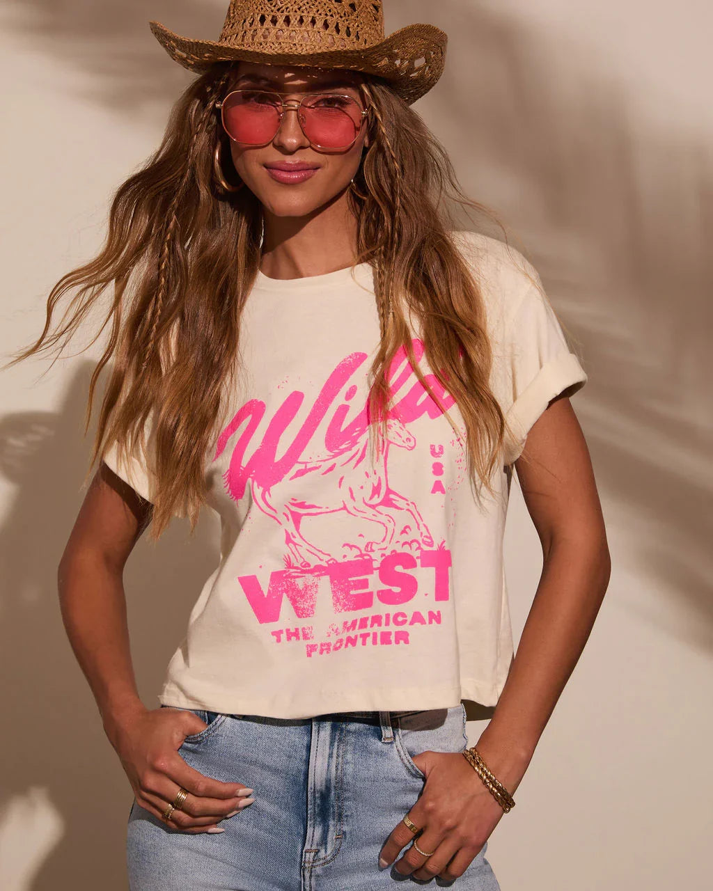 Wild West Cropped Graphic Tee