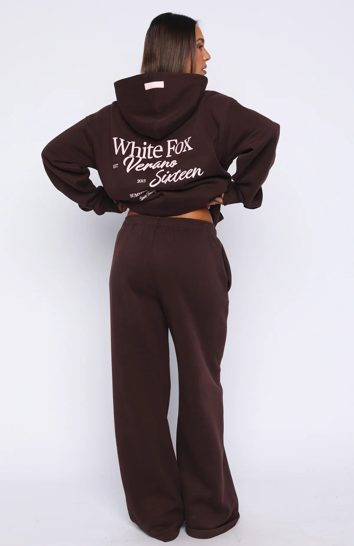 Verano Sixteen Lilia Wide Leg Sweatpants Chocolate