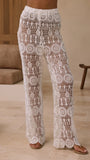 Emilia Lace Pants White