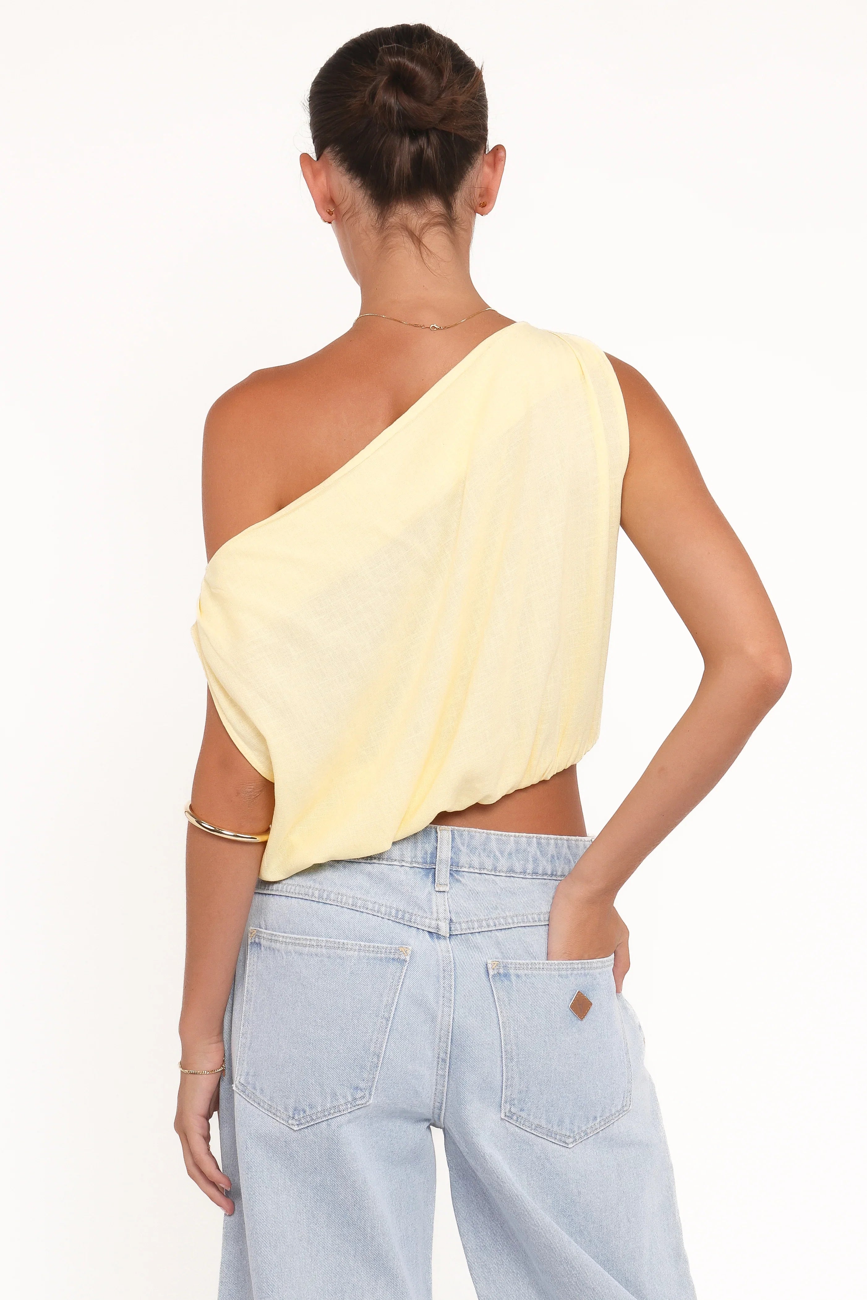 Zara Top Butter Yellow