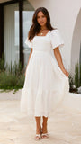 Lainey Midi Dress White