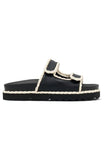 Joe Sandals Black Cream