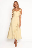 Della Midi Dress Yellow