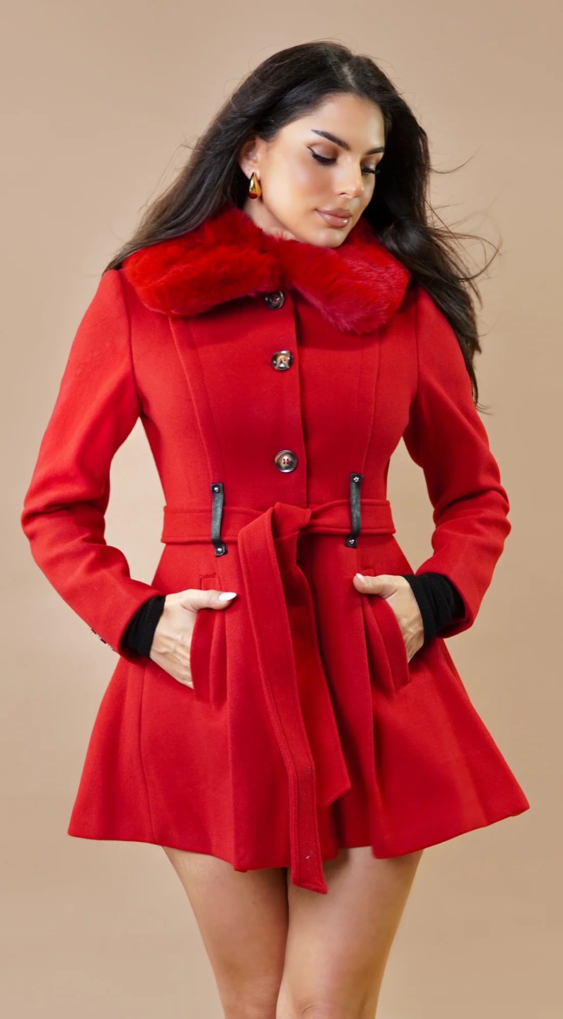 Elysian Coat Red