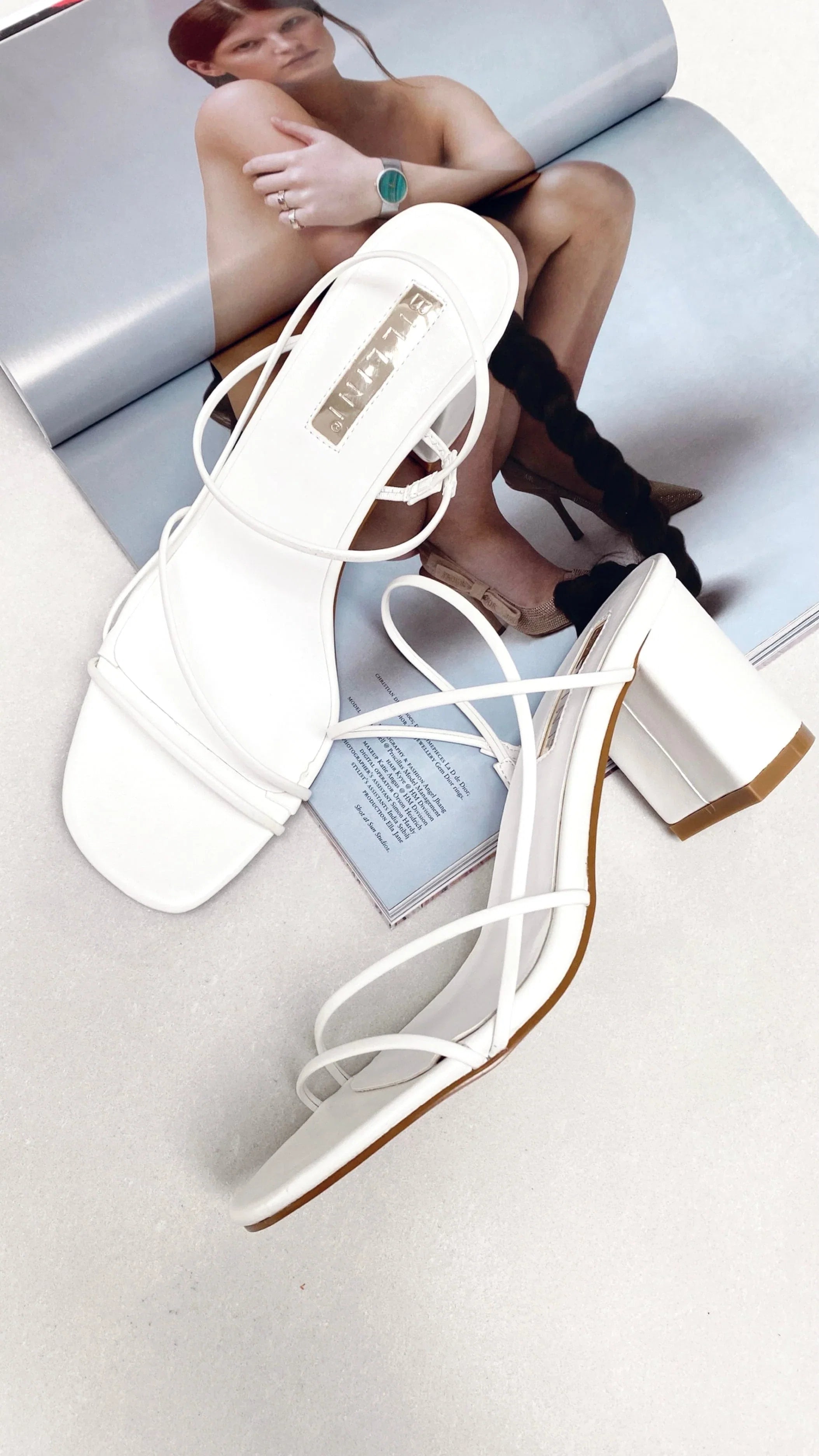 Yachi Heels White