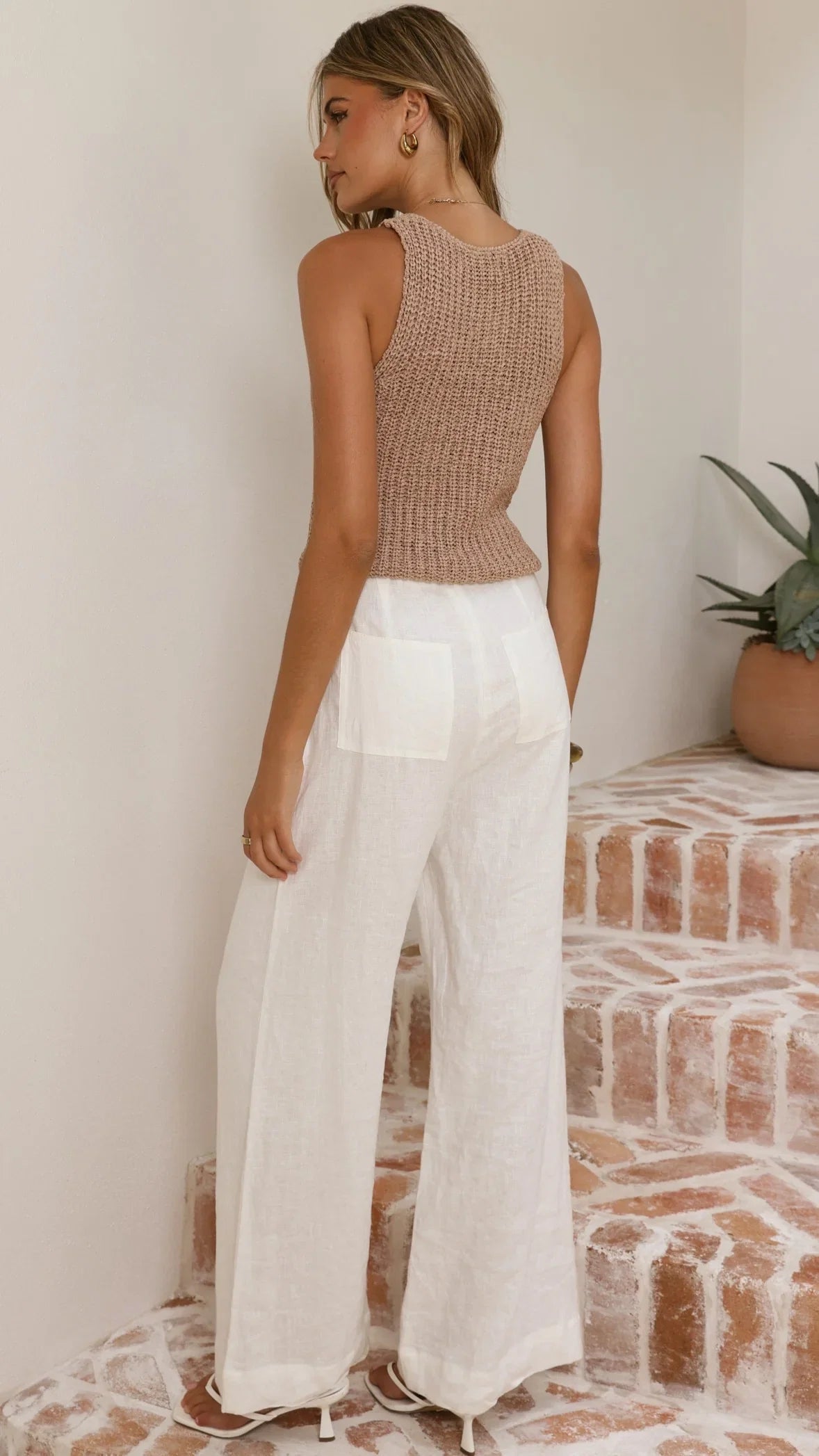 Lyla Knit Top Beige