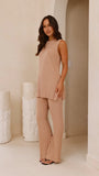 Megan Knit Pants Camel