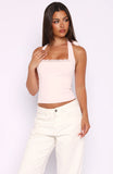 Good Feels Halter Top Baby Pink