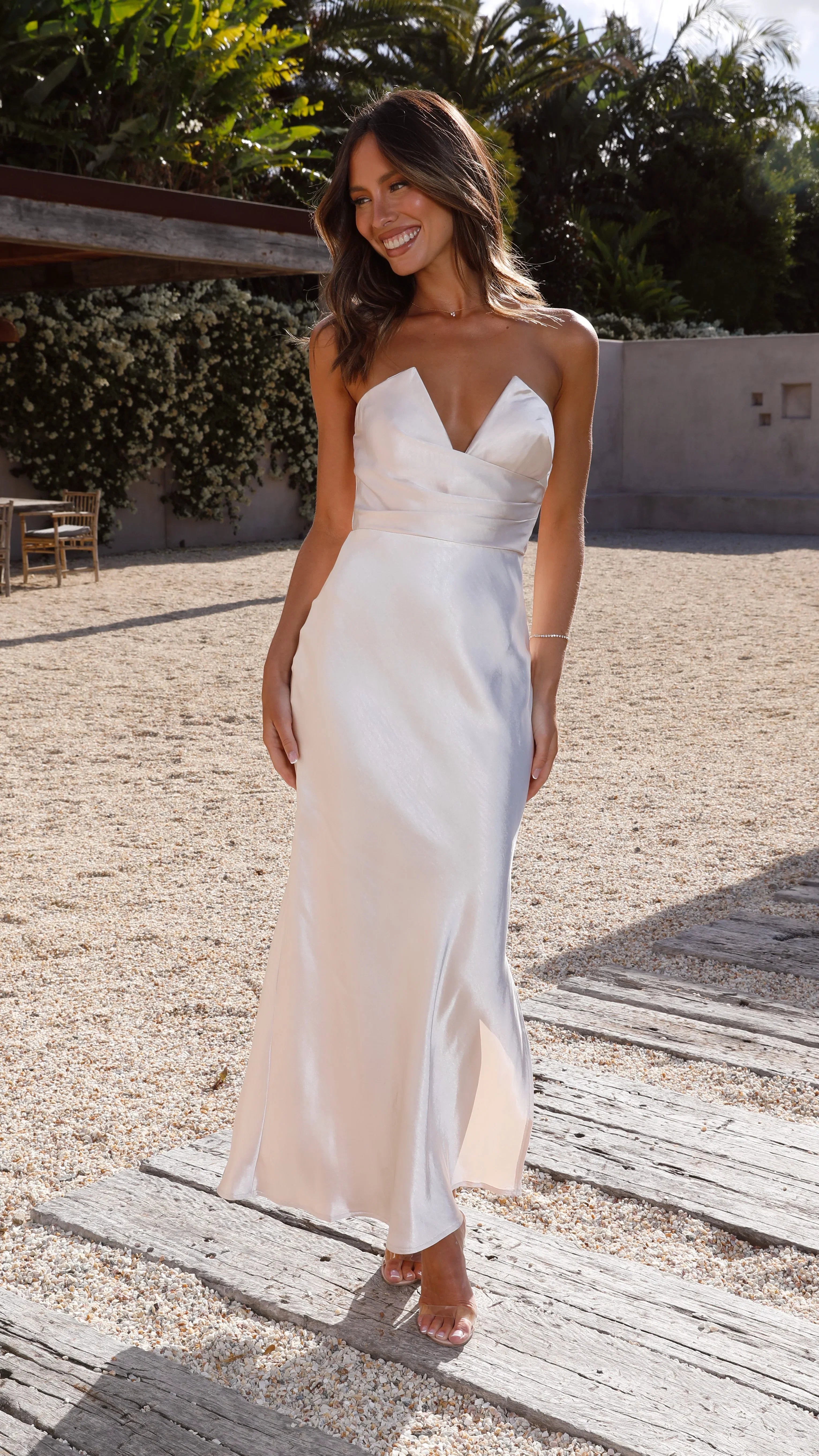 Valerie Maxi Dress Champagne