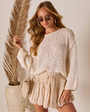 Whispering Palms Open Knit Sweater