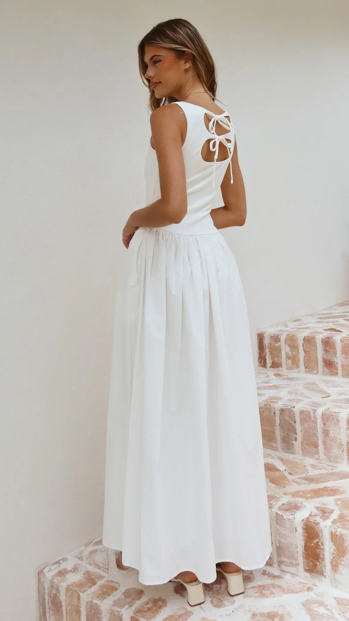 Alita Maxi Dress White