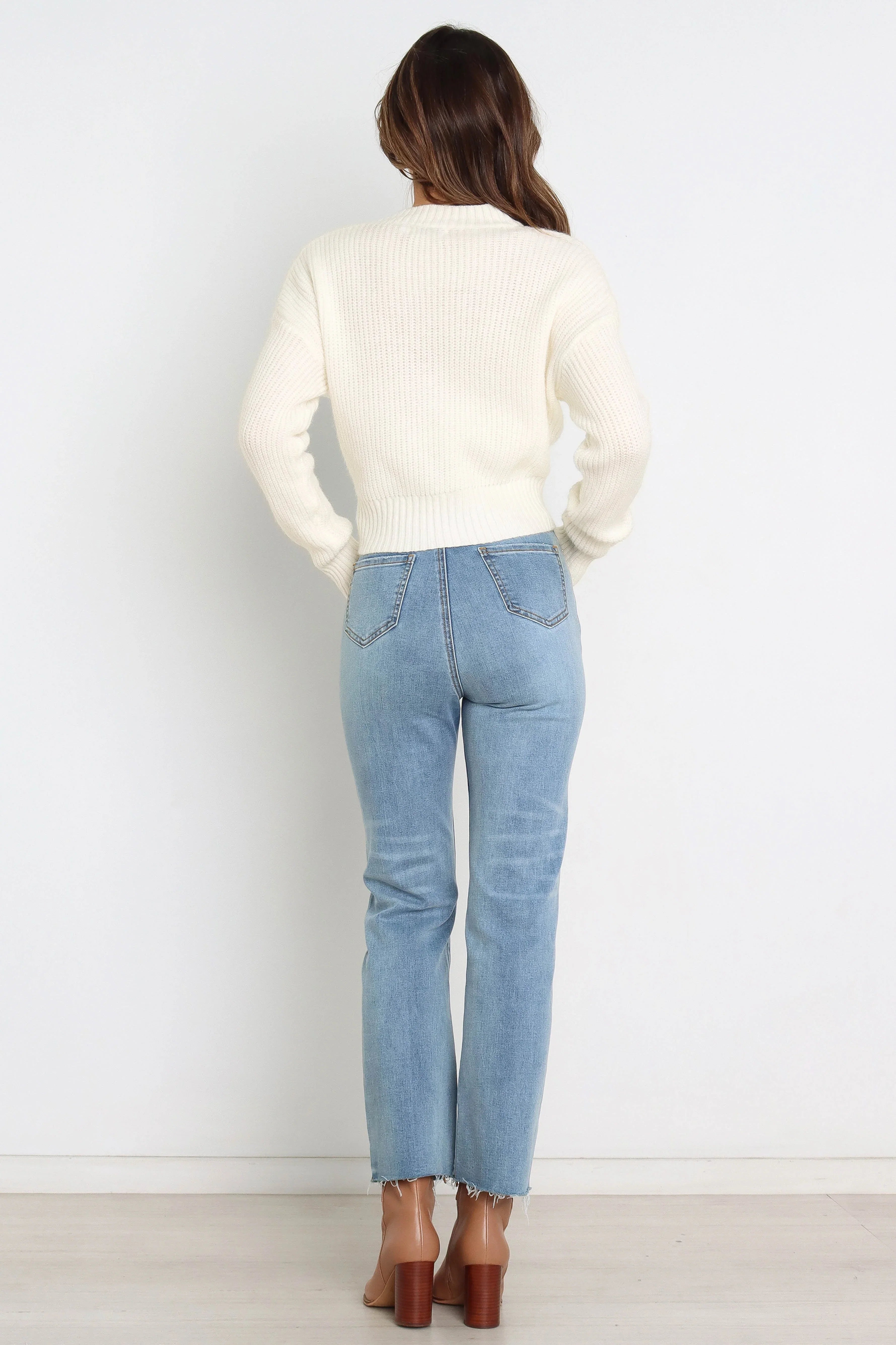 Captivate Knit Sweater Cream