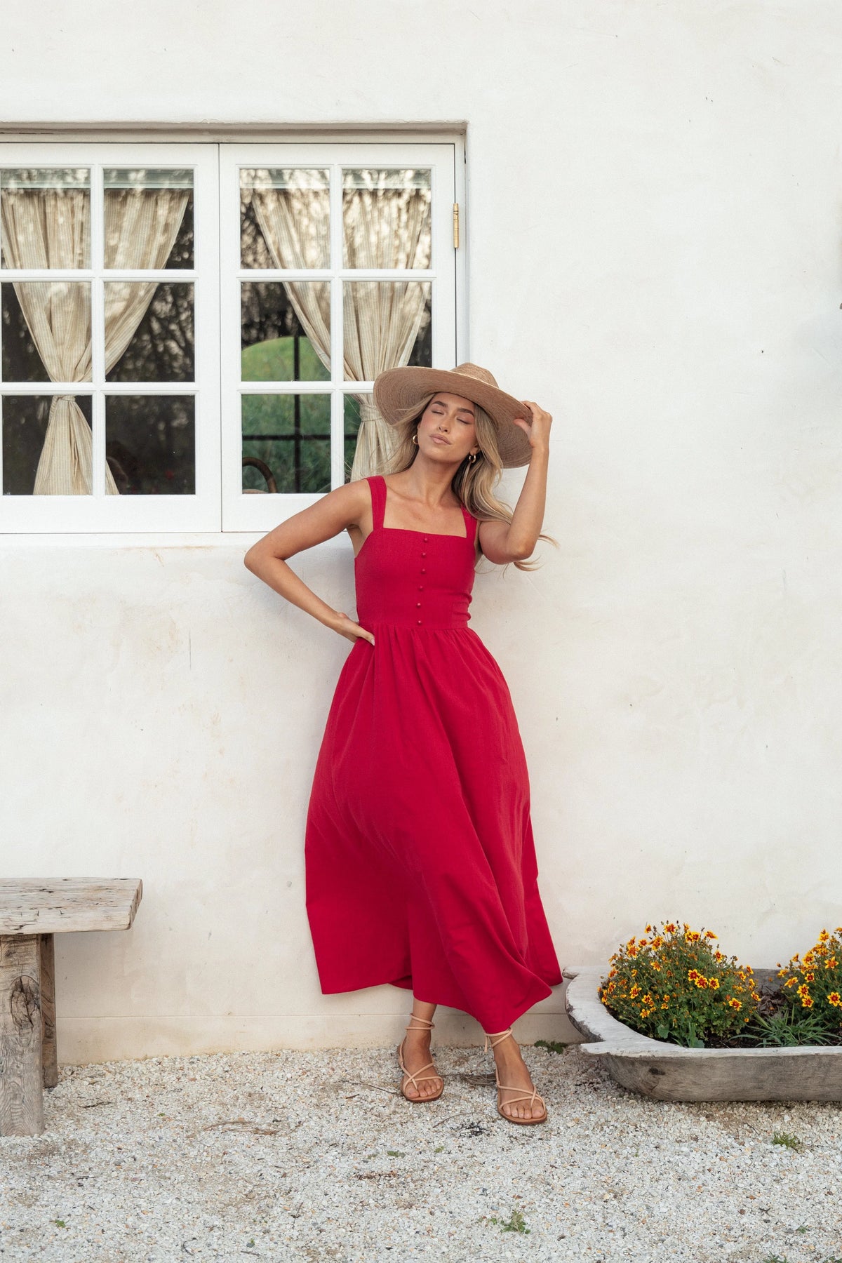 Caty Maxi Dress Red