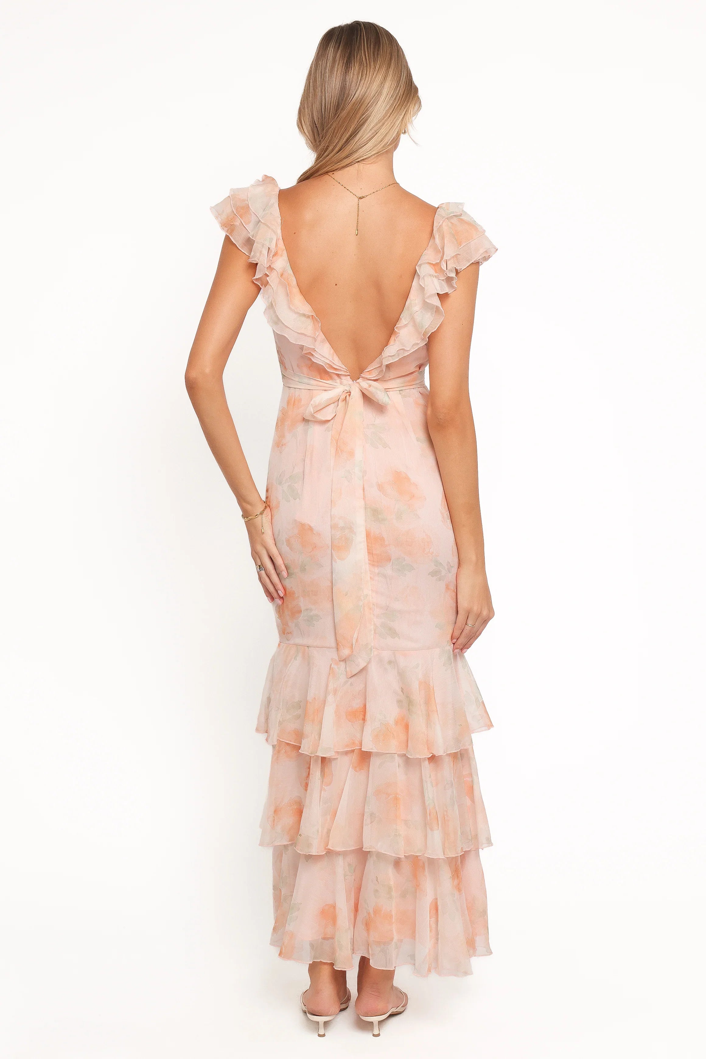 Lydia Maxi Dress Pink Floral