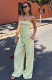 Unfinished Feelings Pants Lemon