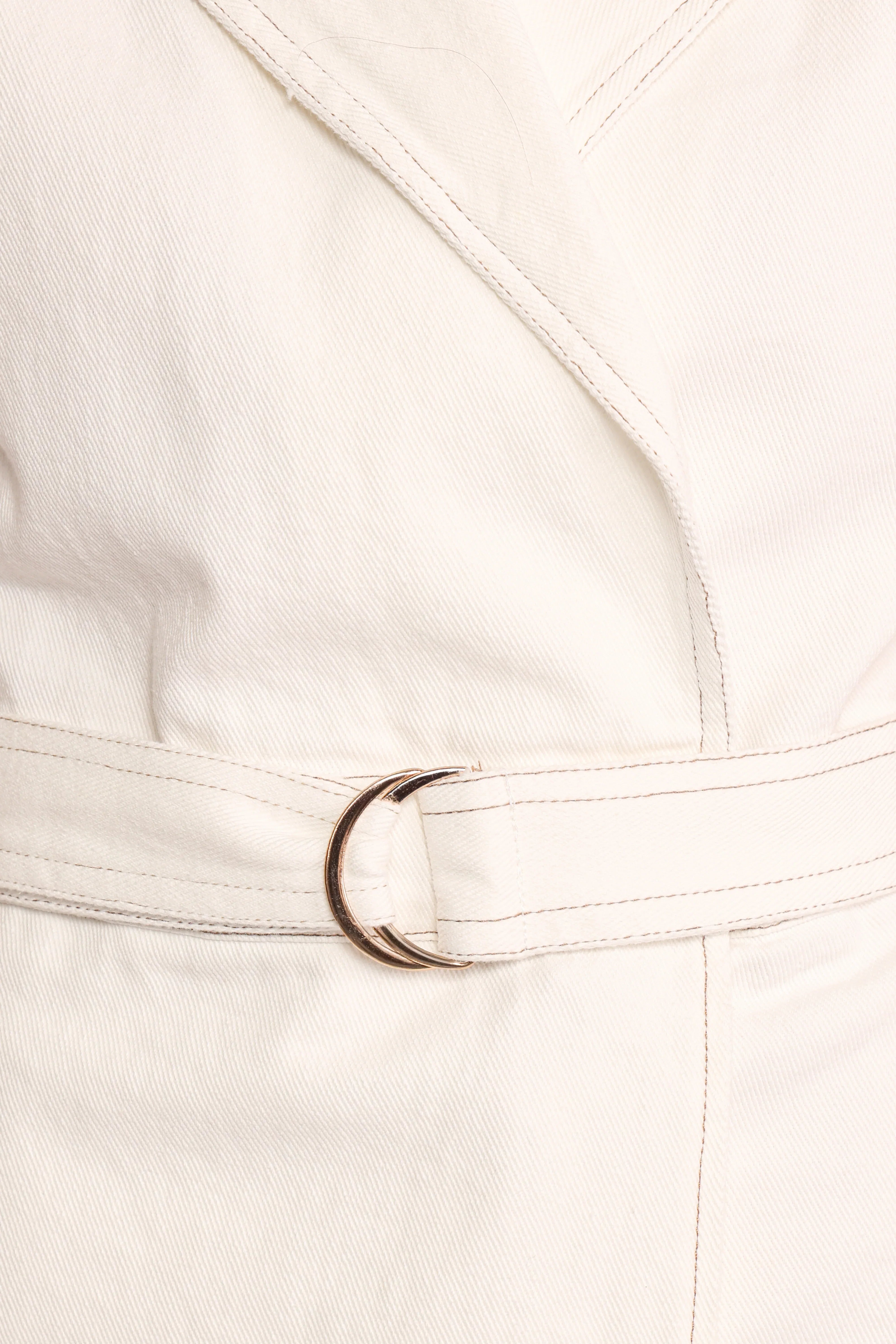 Rhi Denim Romper White