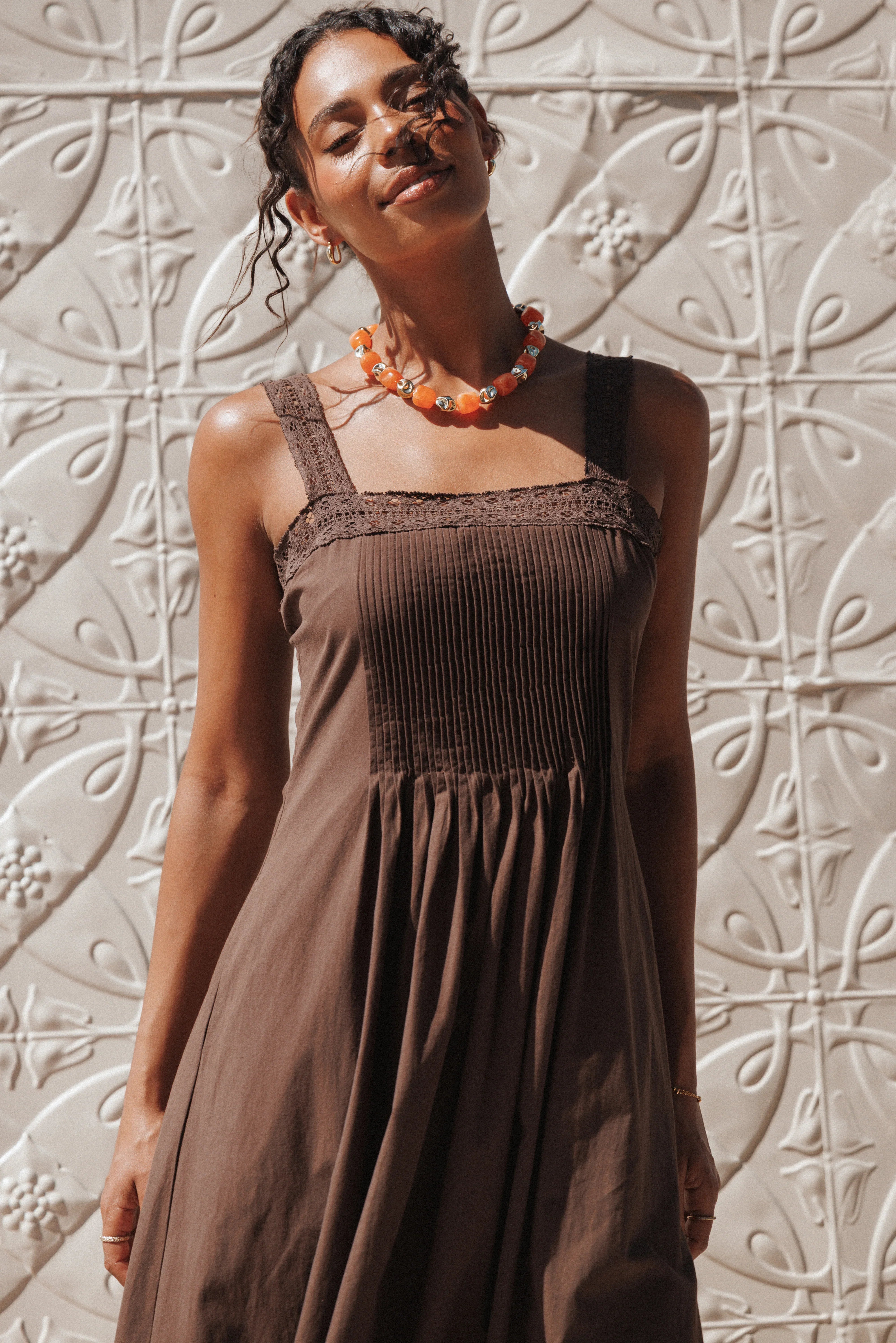 Alandra Maxi Dress Brown