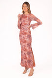 Nash Long Sleeve Dress Blurred Botanics