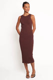 Hollis Midi Dress Chocolate