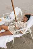 Cherie Knit Short Sand White
