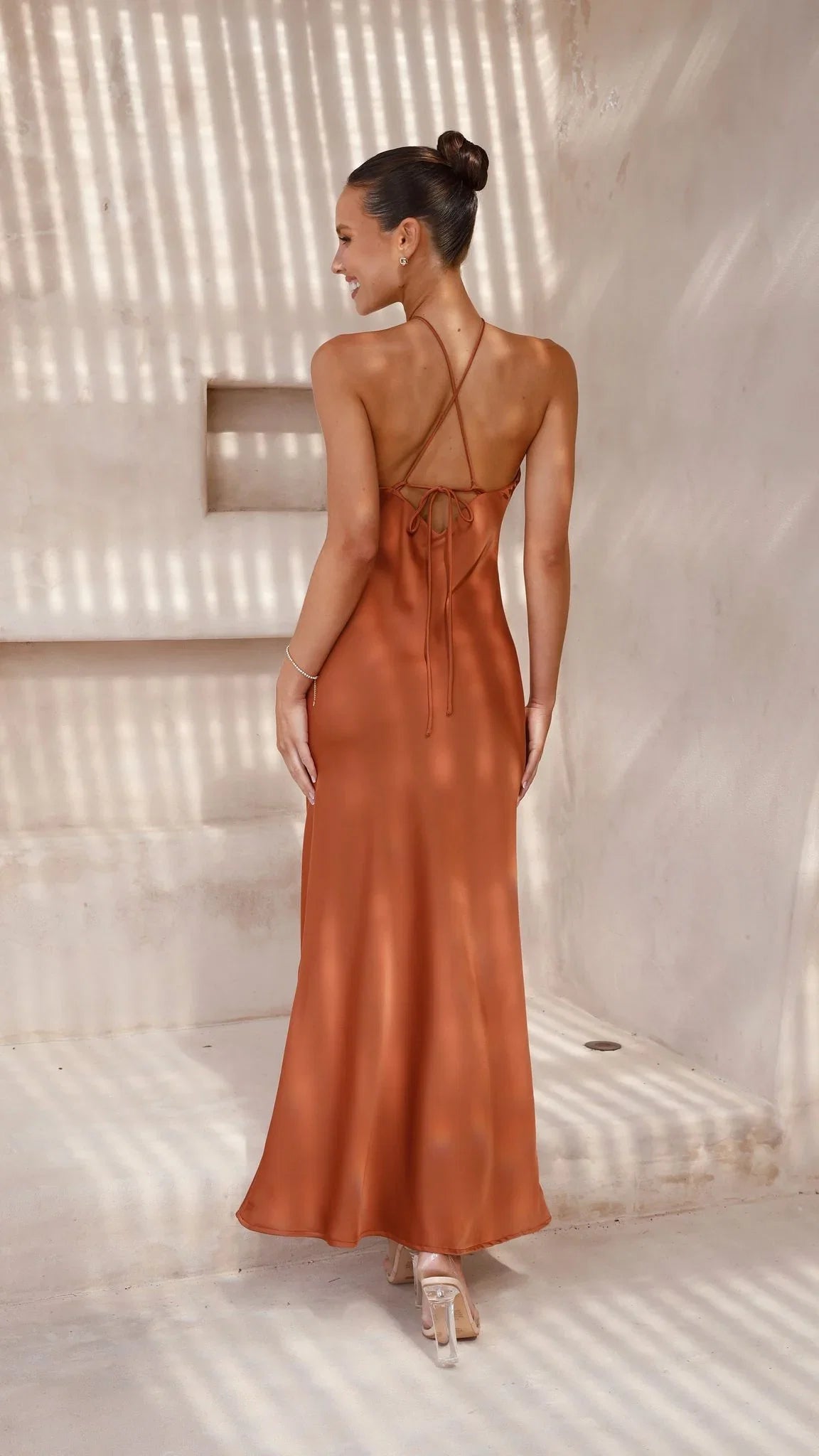 Chiara Maxi Dress Copper