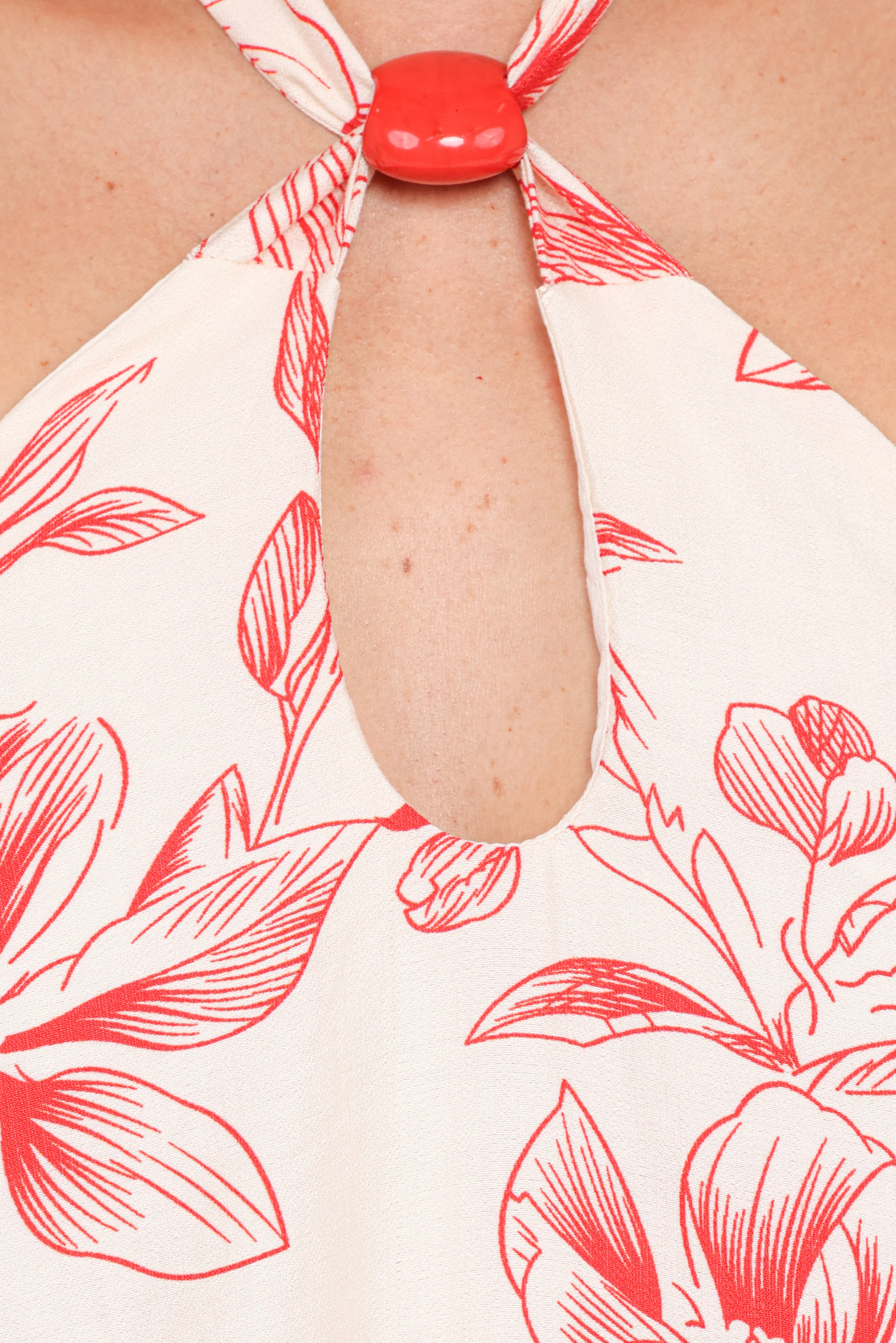 Elira Mini Dress Red Floral