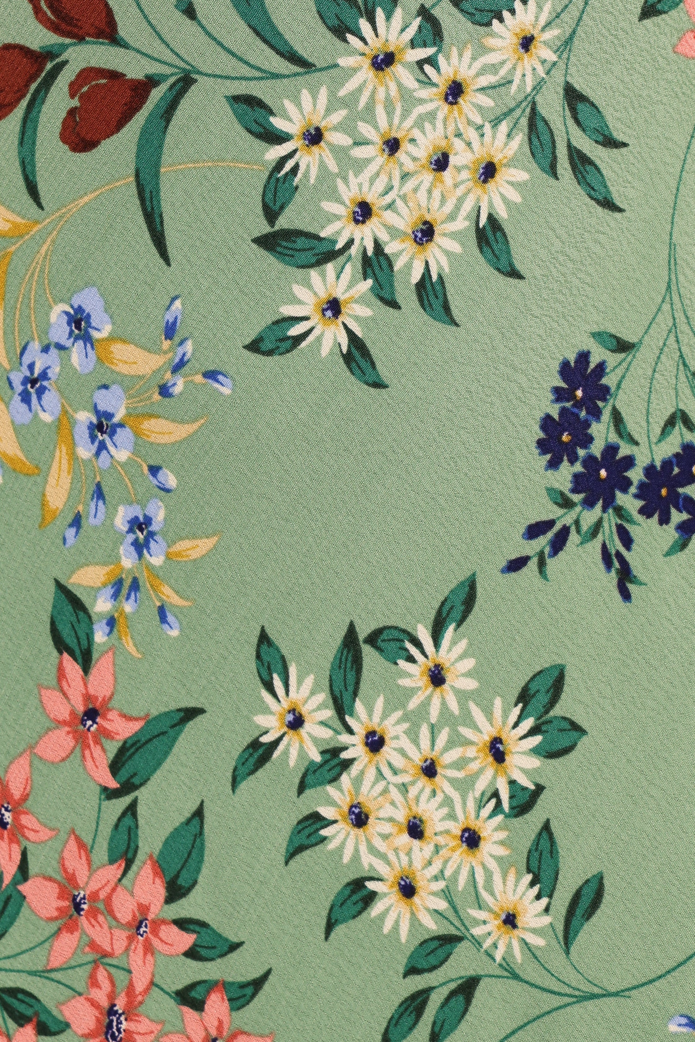 Acilia Midi Dress Sage Floral