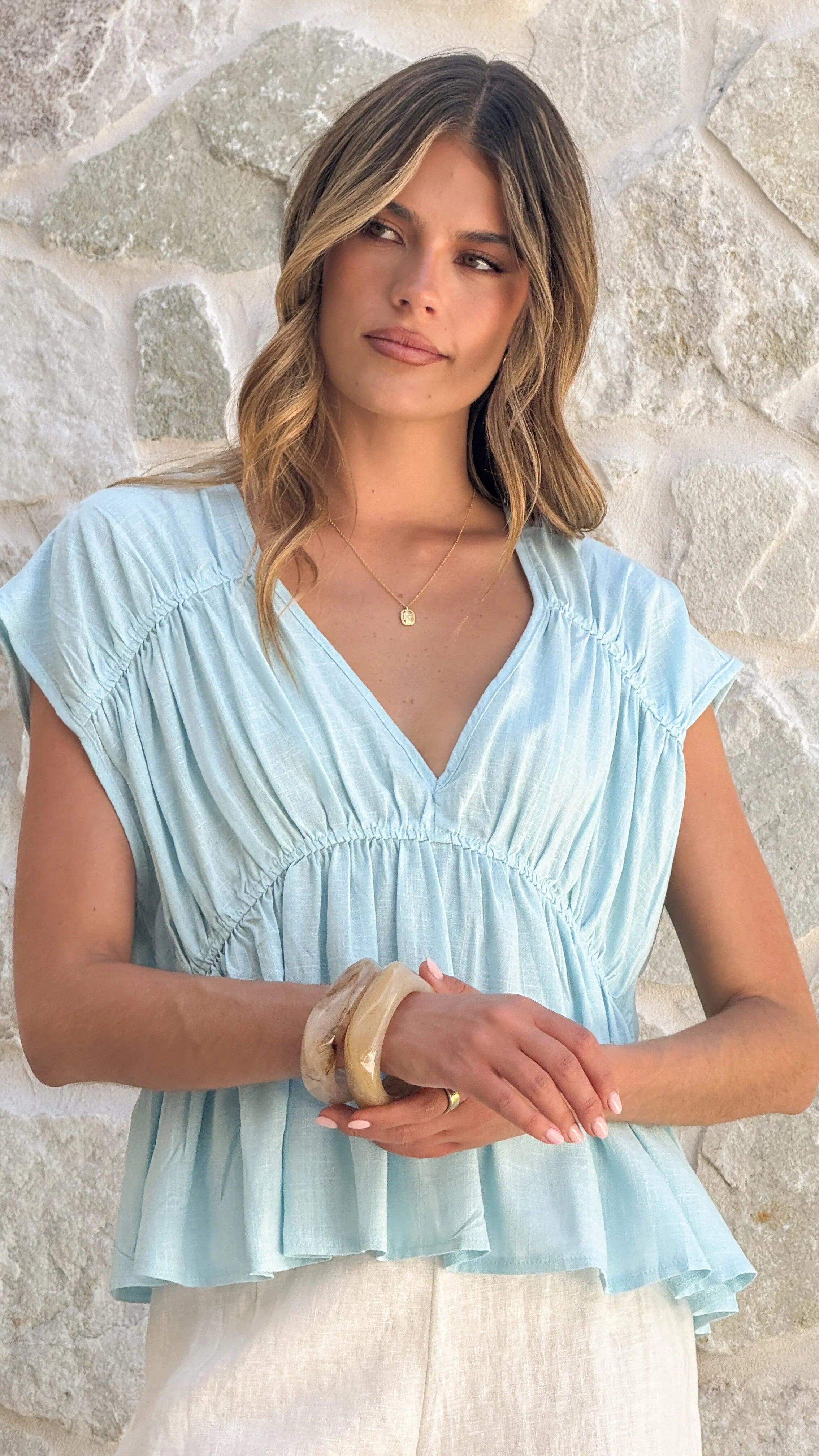 Cori Top Blue