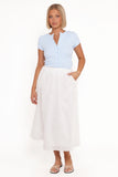 Sinead Eyelet Maxi Skirt White
