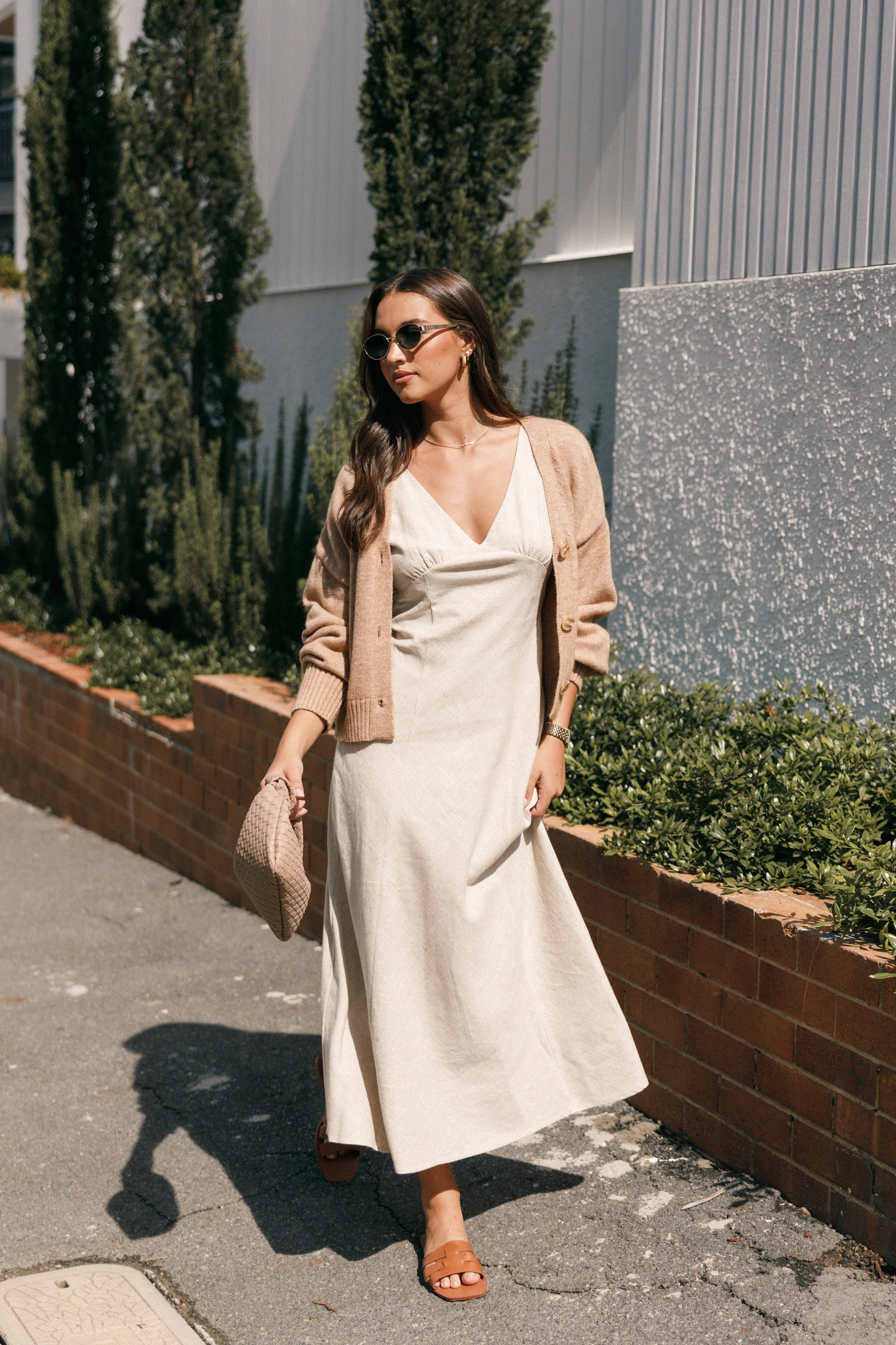 Adren Midi Dress Oatmeal