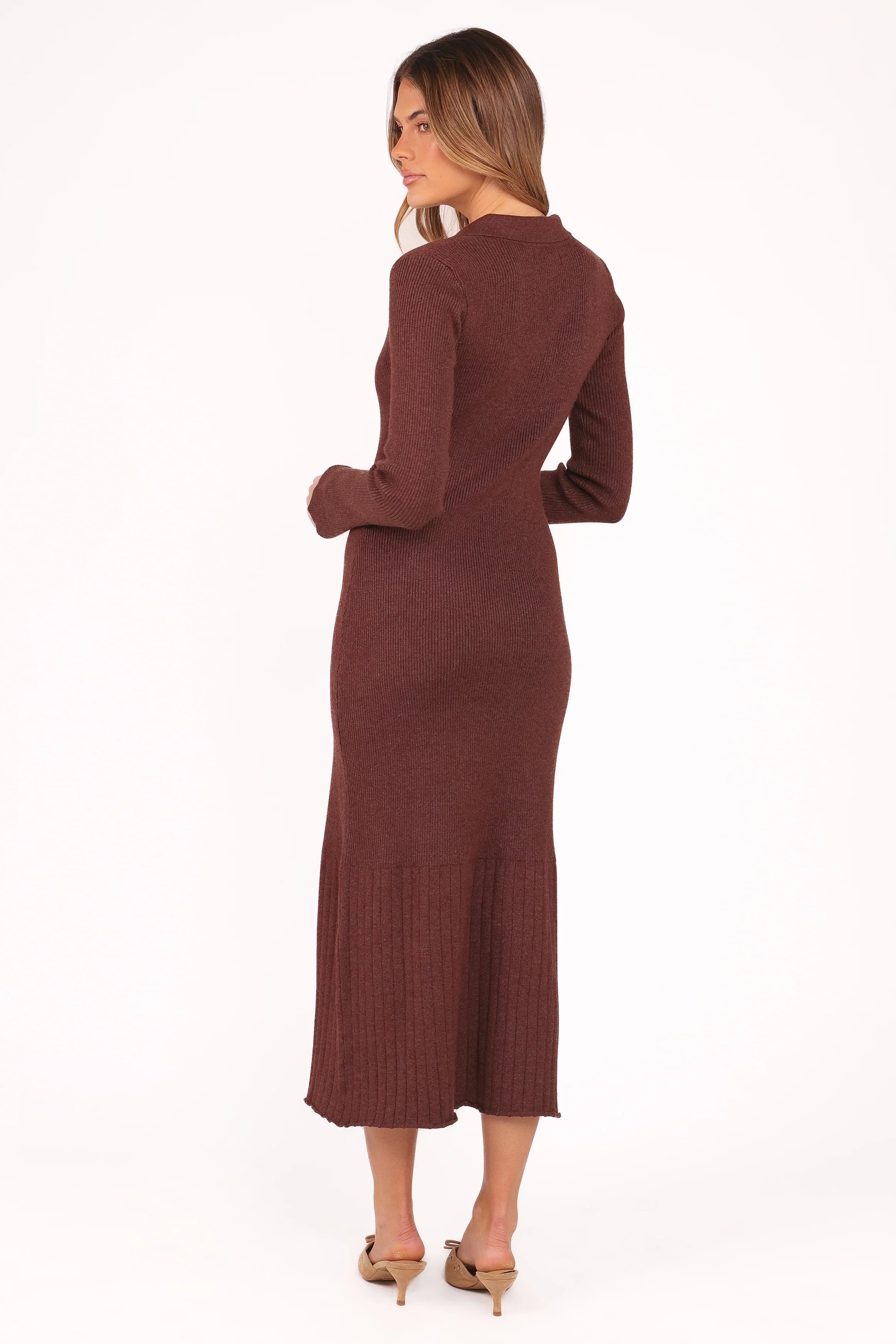 Makenna Knit Dress Brown