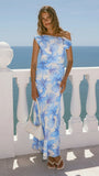 Racquel Maxi Dress Ocean Bloom