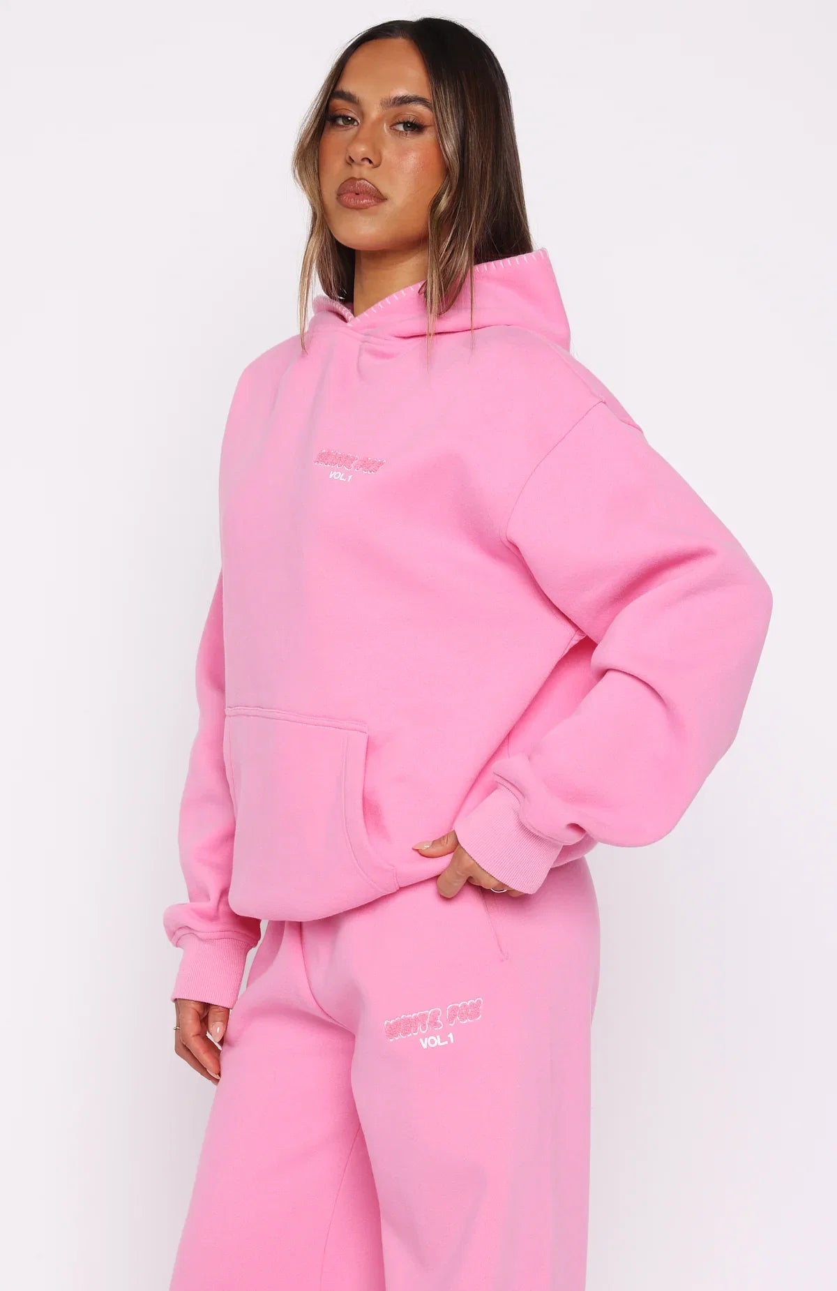 Vol 1 Oversized Hoodie Bubblegum