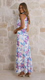 Marlie Maxi Dress Blue Floral